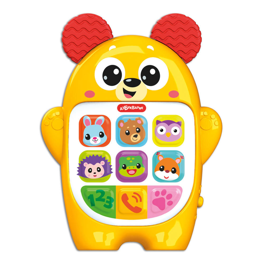 Развивающая игрушка Азбукварик Мишутка. Мой первый смартфончик / 3338