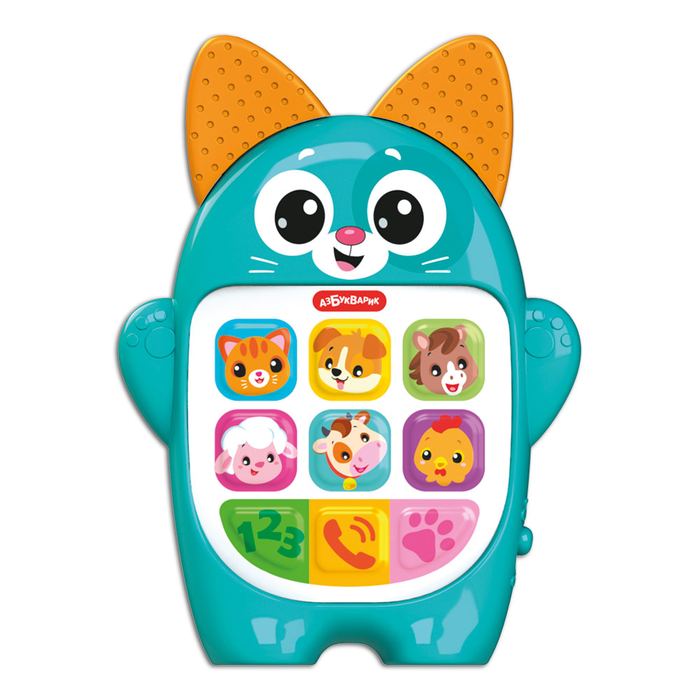 Развивающая игрушка Азбукварик Котенок. Мой первый смартфончик / 3341