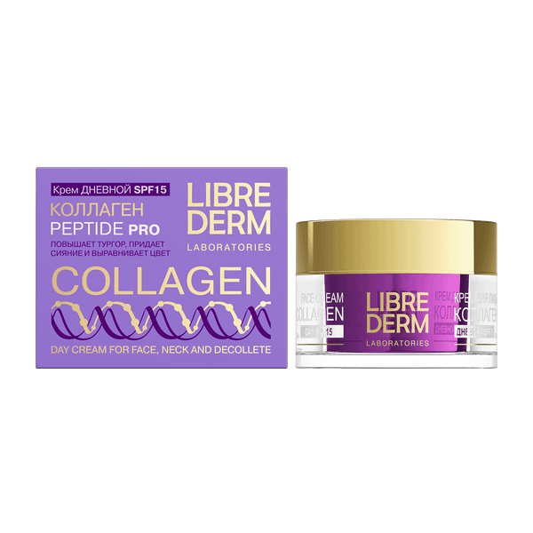 Крем для лица Librederm Коллаген Peptide+ дневной SPF-15 (50мл)