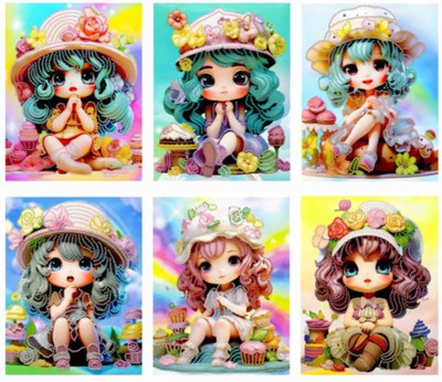 

Набор алмазной вышивки, Девочки / HDX-3099