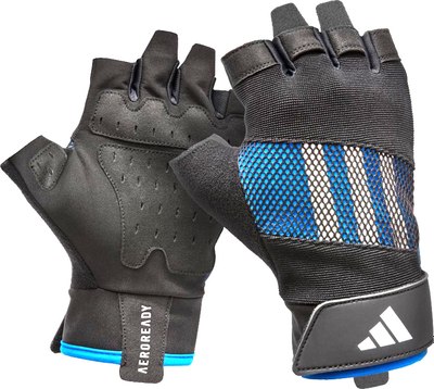 Перчатки для пауэрлифтинга Adidas ADGB-15011BL (S) - 