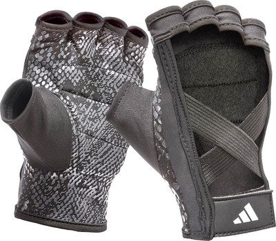 Перчатки для пауэрлифтинга Adidas ADGB-15022BK (M, серый)