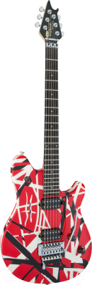 Электрогитара EVH Wolfgang Special Red w/ Black and White Stripes Ebony FB