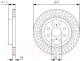 Миниатюра изображения товара Тормозной диск Bosch 0986479T57