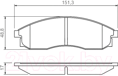 

Тормозные колодки Bosch, 0986424340
