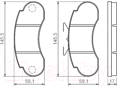 

Тормозные колодки Bosch, 0986460947