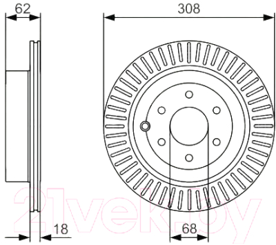 

Тормозной диск Bosch, 0986479533