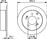Тормозной диск Bosch 0986479061