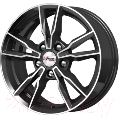 Изображение товара Литой диск iFree Икигай 16x6.5" 5x114.3мм DIA 67.1мм ET 35мм (блэк джек)