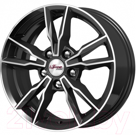 Литой диск iFree Икигай 16x6.5" 5x114.3мм DIA 60.1мм ET 45мм Блэк джек