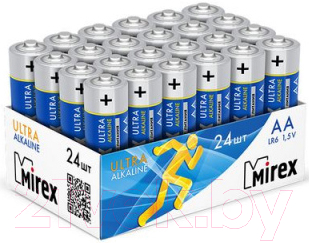 Комплект батареек Mirex R6 1.5V (LR6-B24) (24шт)