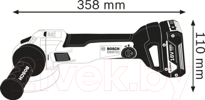 Профессиональная угловая шлифмашина Bosch GWS 18V-10 C Professional (0.601.9G3.10D)