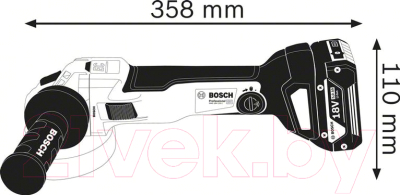 Профессиональная угловая шлифмашина Bosch GWS 18V-10 C Professional (0.601.9G3.10A)