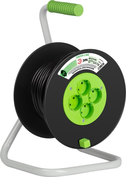 Удлинитель на катушке ЭРА Greenline KAT-2x1.5-40m / Б0065088