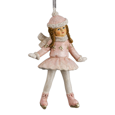 

Елочная игрушка, Decor. Фигуристка зефирная / 62436