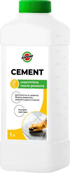 Средство для очистки после ремонта Sipom Cement (1л)