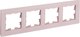 Рамка для выключателя IEK Brite BR-M42-G-31-K14 (розовый матовый) - 