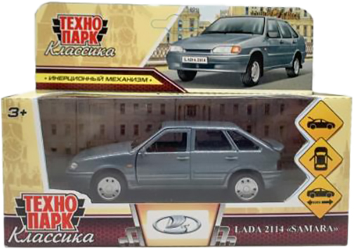 Автомобиль игрушечный Технопарк Lada -2114 Samara / 2114-12-GY