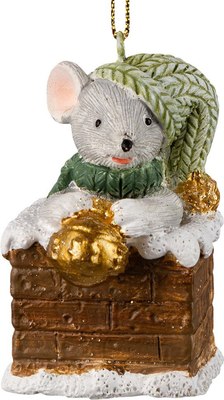 

Елочная игрушка, Decor. Мышка в дымоходе / 62451