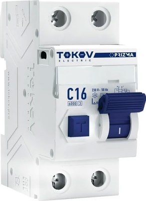 

Дифференциальный автомат, 2П (1P+N) 16А 10мА AC 6кА C / TKE-PZ60-RCBO-2-16-10-AC
