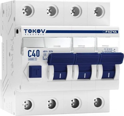 

Дифференциальный автомат, 4П (3P+N) 40А 30мА AC 6кА C / TKE-PZ60-RCBO-4-40-30-AC