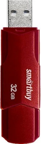 USB flash накопитель SmartBuy Clue 32GB / SB32GBCLU-BG (бордовый)