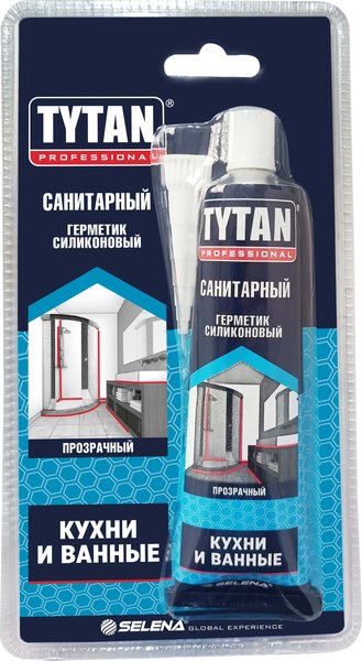 Герметик силиконовый Tytan Professional Санитарный (85мл, белый)