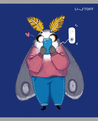 Тетрадь Listoff Привет, я Моль! / ТККЛ489198 -