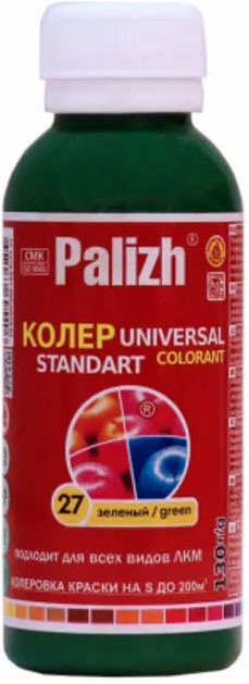 Колеровочная паста Palizh Standart универсальная (130г, зеленый)
