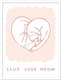 Постер Citydecor Live, Love, Meow 1 (30x40) - 