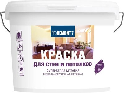 

Краска, Для стен и потолков