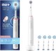 Электрическая зубная щетка Oral-B Pro 3 3000 Sensi Clean White + насадки Sensitive Clean 4шт - 