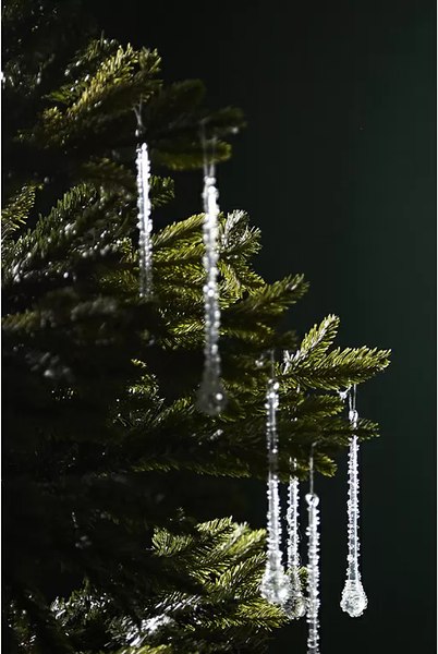 Набор елочных игрушек Tkano New Year Essential Icy sparkles / TK24-NY_DEC0006 (6шт)