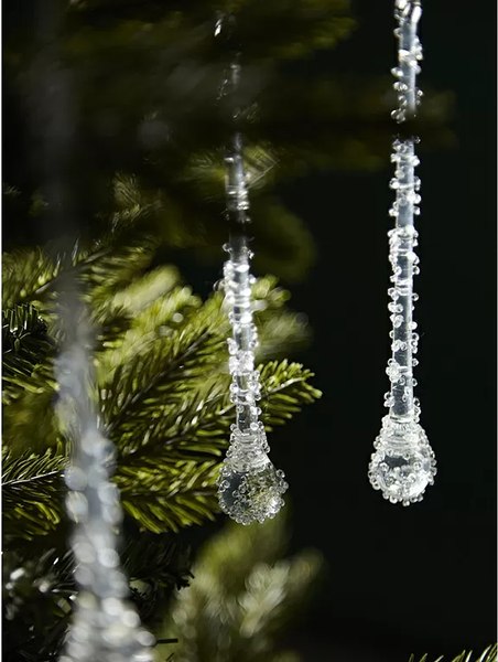 Набор елочных игрушек Tkano New Year Essential Icy sparkles / TK24-NY_DEC0006 (6шт)