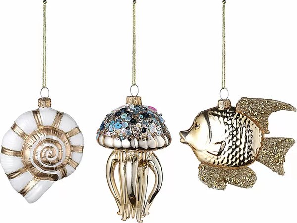 Набор елочных игрушек Tkano New Year Essential Sea Life / TK24-NY_DEC0009