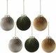 Набор шаров новогодних Tkano New Year Essential Velvet Christmas / TK24-NY_DEC0011 (6шт) - 