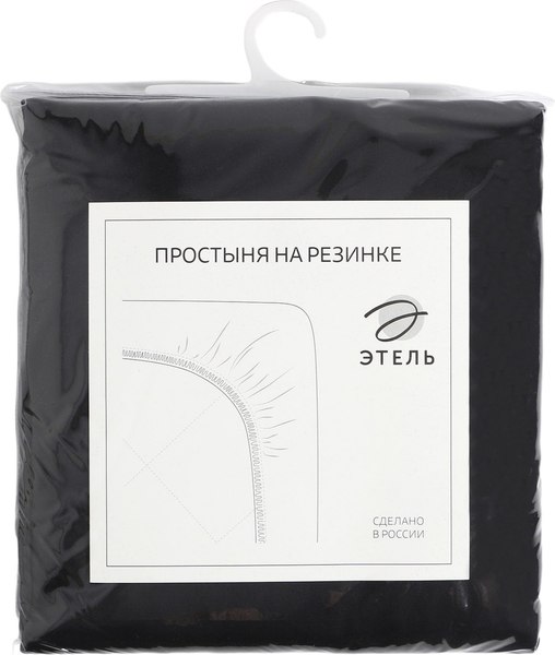 Простыня Этель Jet black на резинке / 9515306