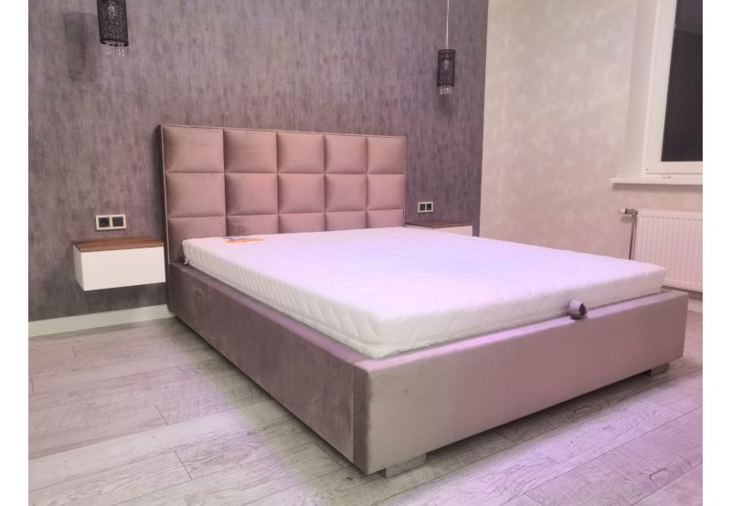 Полуторная кровать Elmax Барлетта 140x200 Газ-лифт (Glory 14, зеленый) — фото 4