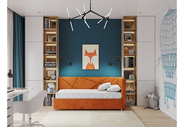Купить Односпальная кровать Elmax Катания 90x200 в Солигорске
