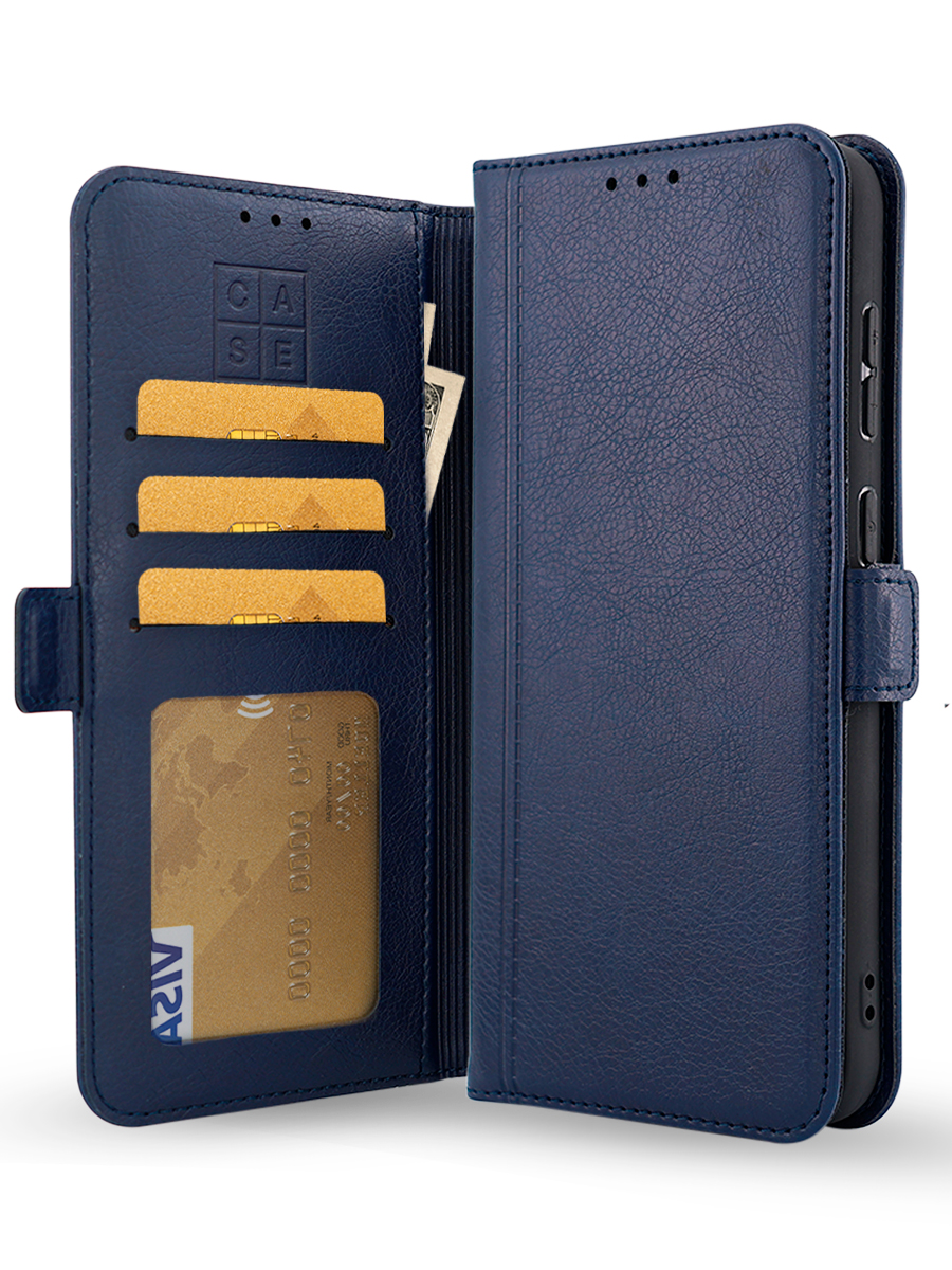 Чехол-книжка Case Book для Honor X9b/Magic 6 Lite с магнитной застежкой (темно-синий) — фото 2