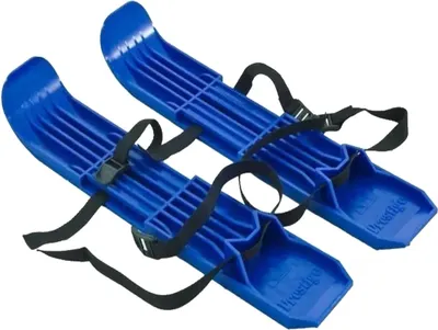 

Мини-лыжи, Пластиковые с креплением детские синие / ML01-BLUE