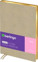 Ежедневник Berlingo Metallic 2025 А5 / DD5_93524 (184л, золото) - 