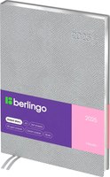 Ежедневник Berlingo Metallic 2025 А5 / DD5_93521 (184л, серебряный металл) - 