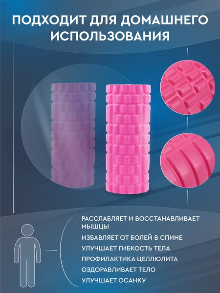 Валик для фитнеса Solmax&Fitness FI54699 (розовый)