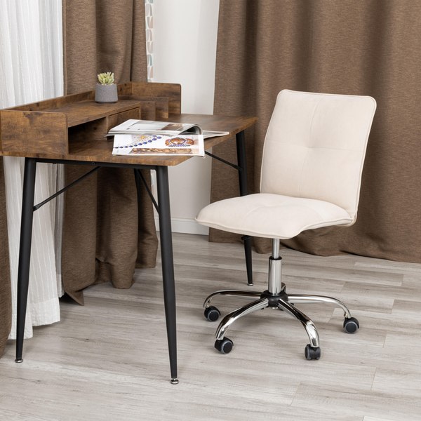 Кресло офисное Tetchair Azura флок (молочный)