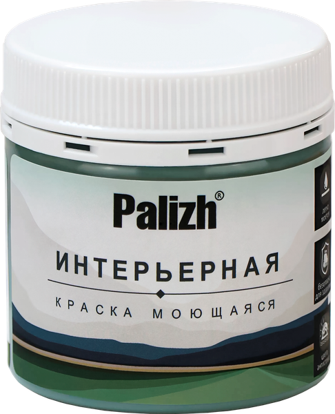 Краска Palizh Интерьерная шелковисто-матовая (0.2кг, белая роза)