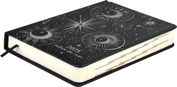 Ежедневник Escalada Астрологический. Плонже Экстра / 67021 (200л, металлик черный)