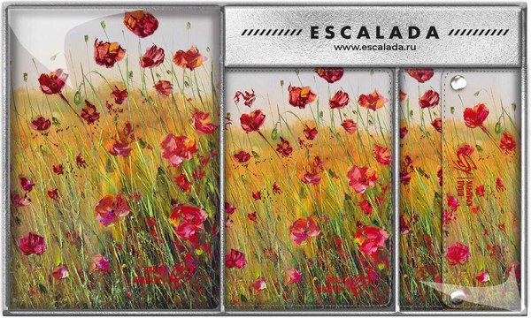 Ежедневник Escalada Влад Кравчук. Маки +чехол на паспорт и ключница / 67172 (160л)