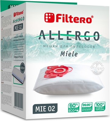 

Комплект расходных материалов для пылесоса, Filtero MIE 02 Allergo