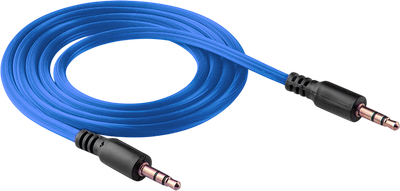 Кабель Walker WCA-082 AUX 3.5мм A-A (1м, синий) - 